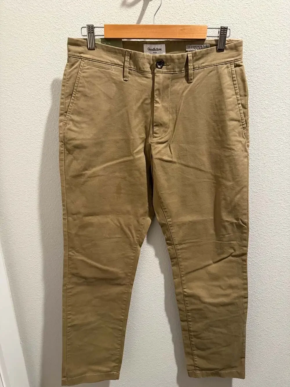 Goodfellow & Co. The Every Wear Chino Athletic Fit Khaki Pants